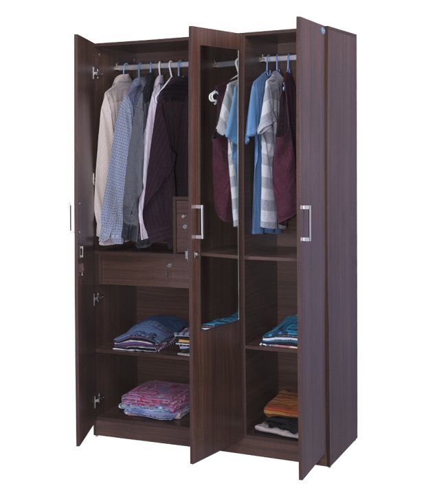 Reegan 3 Door Wardrobe With Mirror Buy Online At Best Price In