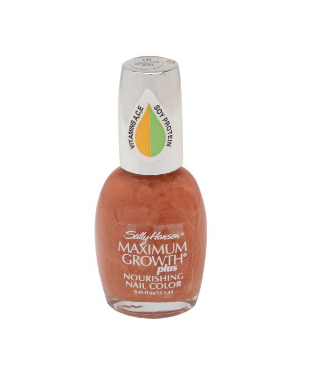 Sally Hansen Maximum Growth Plus Nail Color - Reflective Rose : Buy Sally  Hansen Maximum Growth Plus Nail Color - Reflective Rose  at Best  Prices in India - Snapdeal