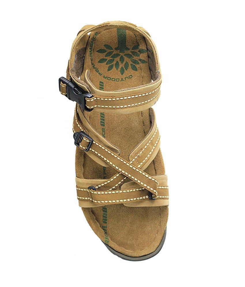 woodland brown floater sandals