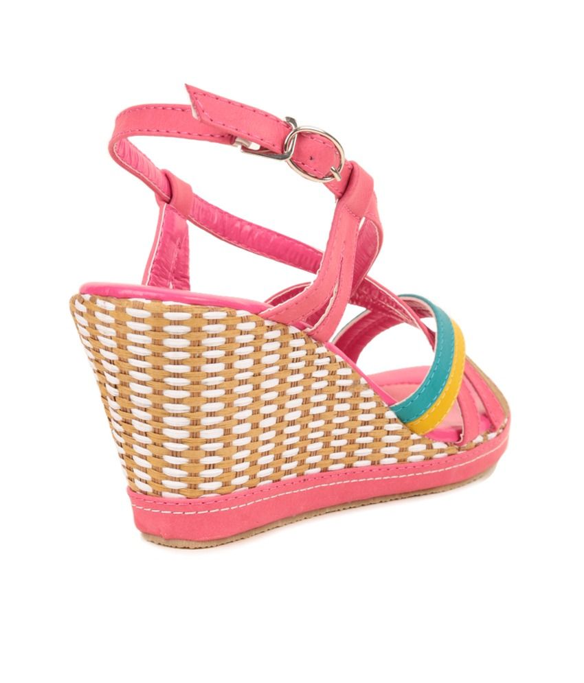 fuchsia pink wedges