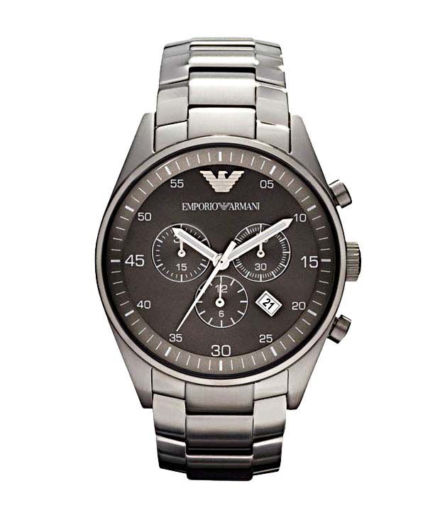 Armani Charcoal Watch - Buy Armani Charcoal Watch Online at Best Prices ...