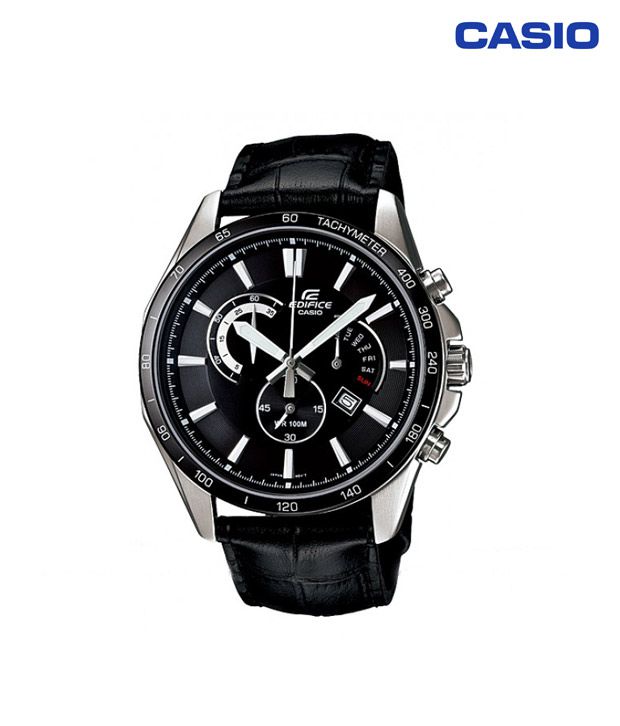 Casio Edifice Chronograph Leather Strap Watch Price in India: Buy Casio ...