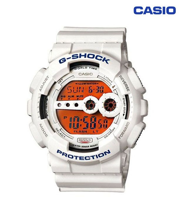 g shock snow white