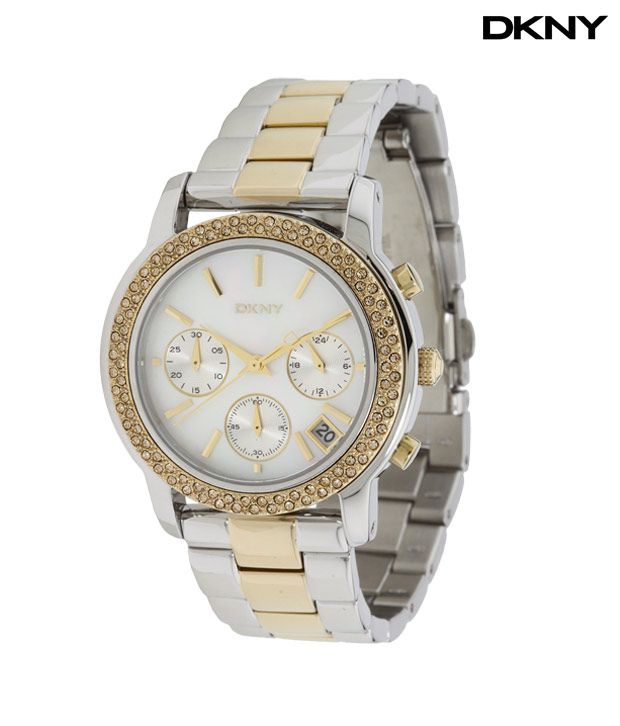 DKNY Gold Crown Studded Watch - Buy DKNY Gold Crown Studded Watch ...