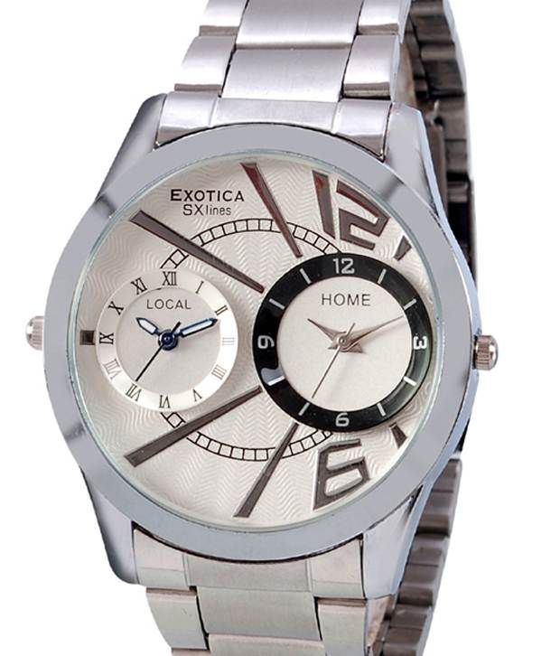     			Exotica Pleasing White Dial Watch