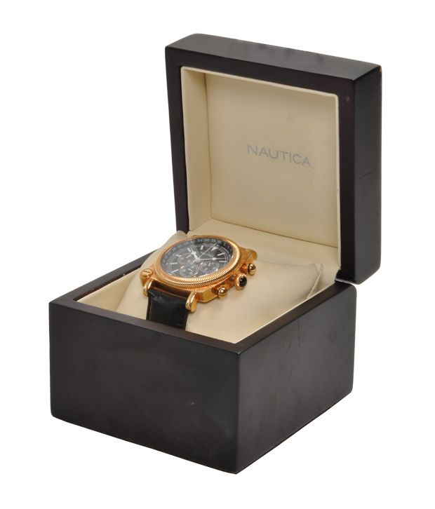 nautica gold watch