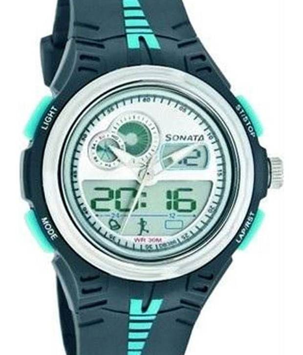 sonata super fibre analog watch