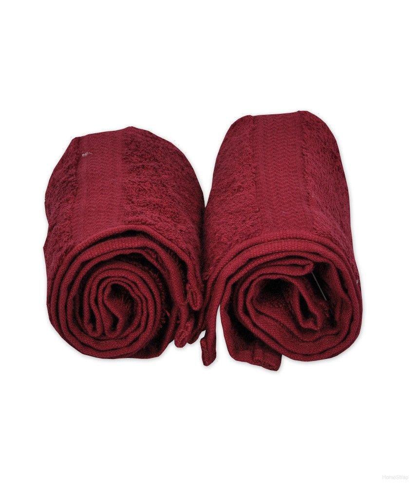 Mafatlal Burgundy Cotton Hand Towel Hand Towels Buy Mafatlal Burgundy