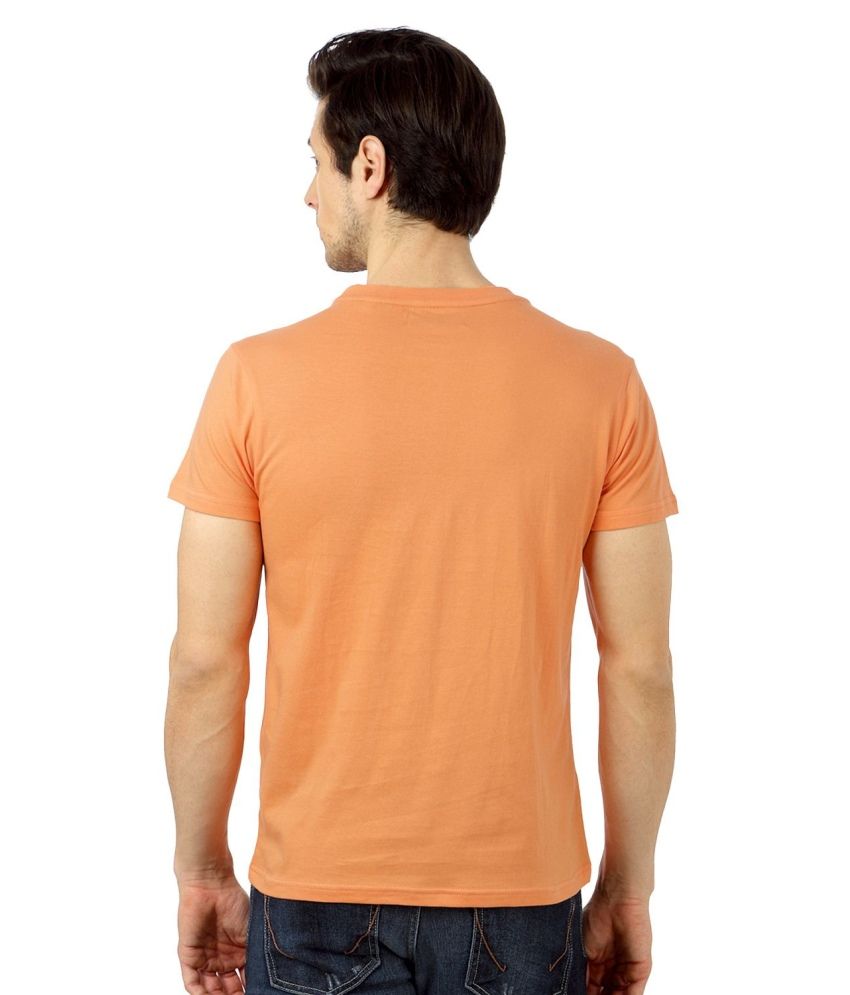 allen solly orange t shirt