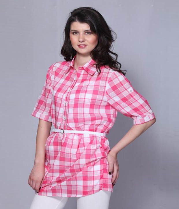 Buy Mishka Pink Checkered Shirt Online at Best Prices in India Snapdeal