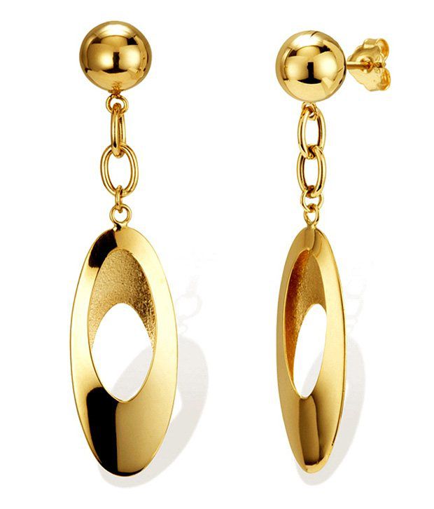 Sanskruti Office Wear Gold Hanging Earrings: Buy Sanskruti Office Wear ...