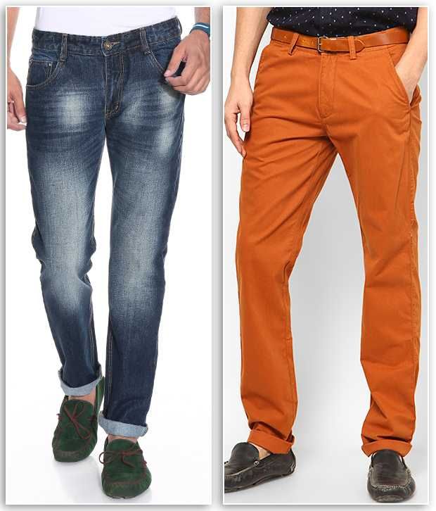 orange chinos mens