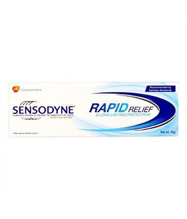 Sensodyne Sensitive Toothpaste - Rapid Relief 80gm Pack Of ...