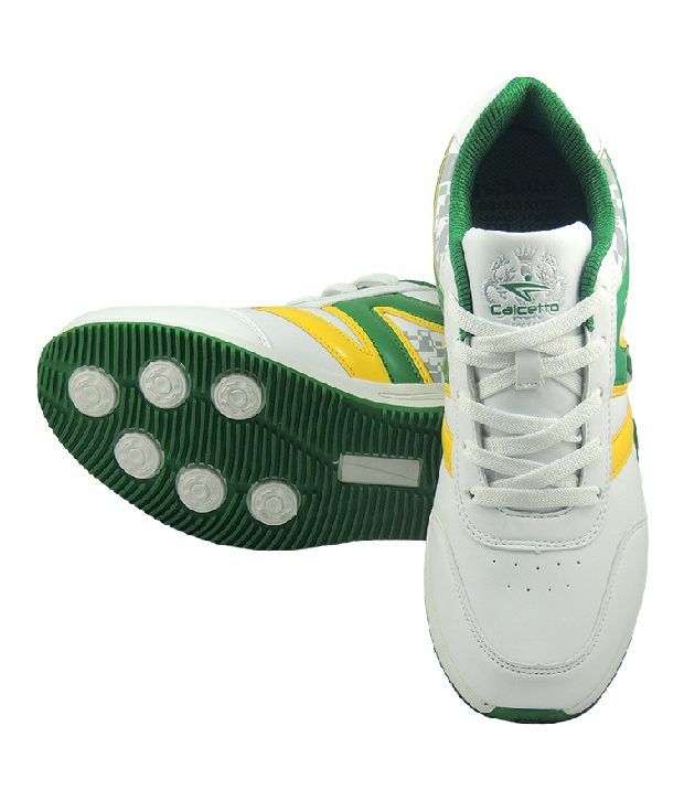 calcetto white shoes