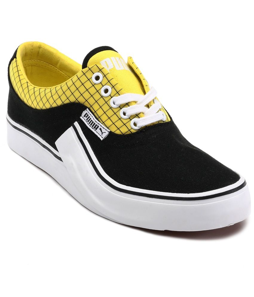 puma black blazing yellow