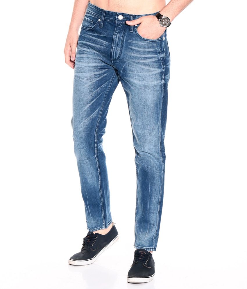 jack & jones slim men blue jeans