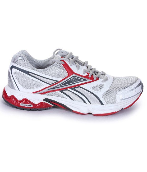 reebok silver sport shoes
