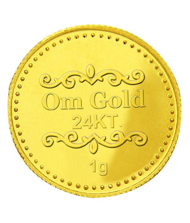 1 gram 995 Purity Gold Coin by Om Gold Buy 1 gram 995 Purity Gold Coin by Om Gold Online in