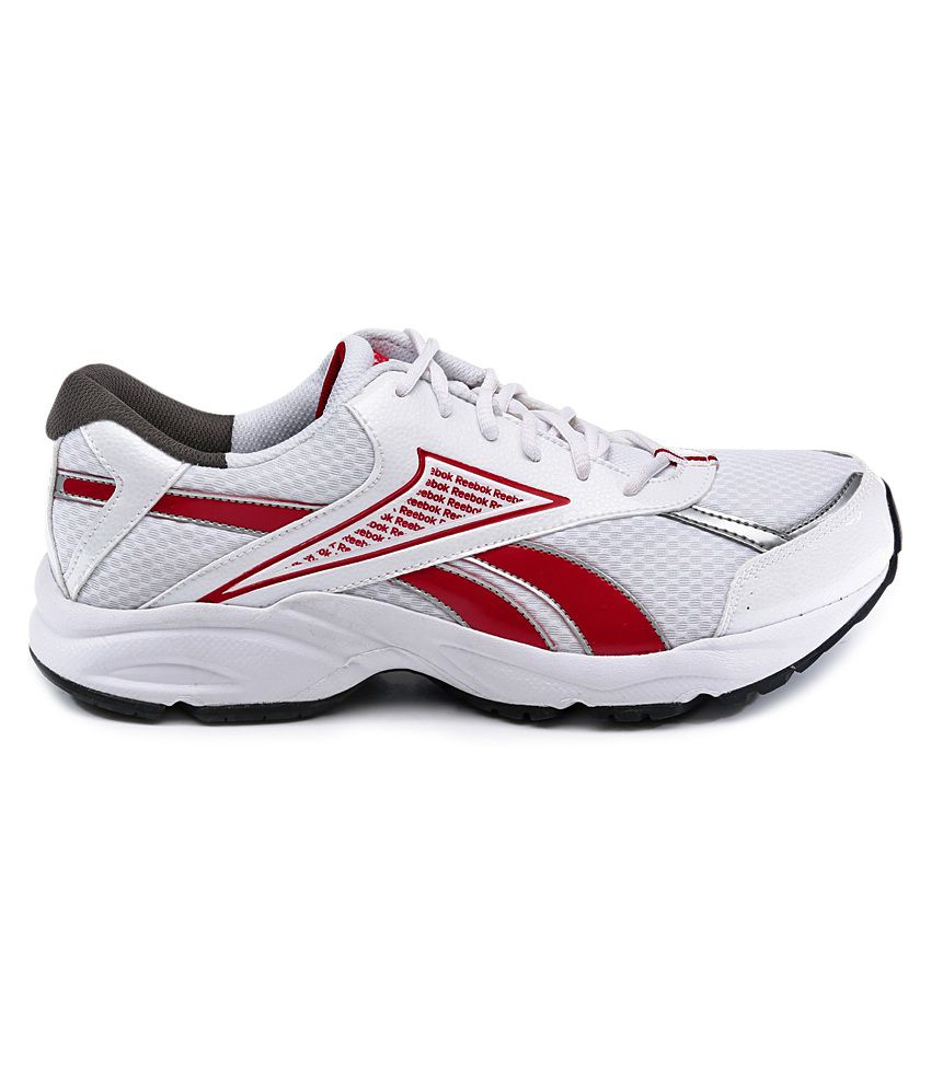 Reebok White and Red Running Shoes Art RBV61198 - Buy Reebok White and ...