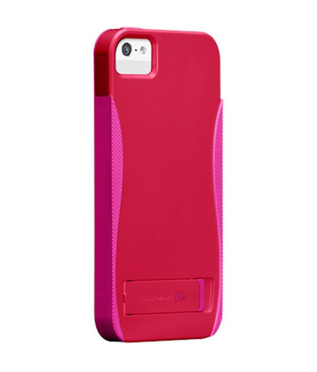 Casemate Pop Case For Iphone 5 Ruby Red Shocking Pink - Plain Back 