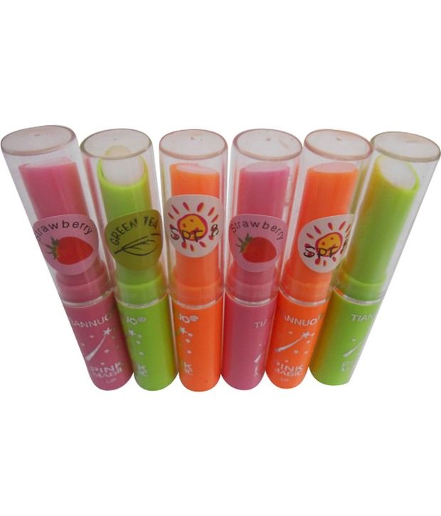     			Tian Nuo Fruit Juice Vitamin C Changeable Color Lipstick 6pcs 014073