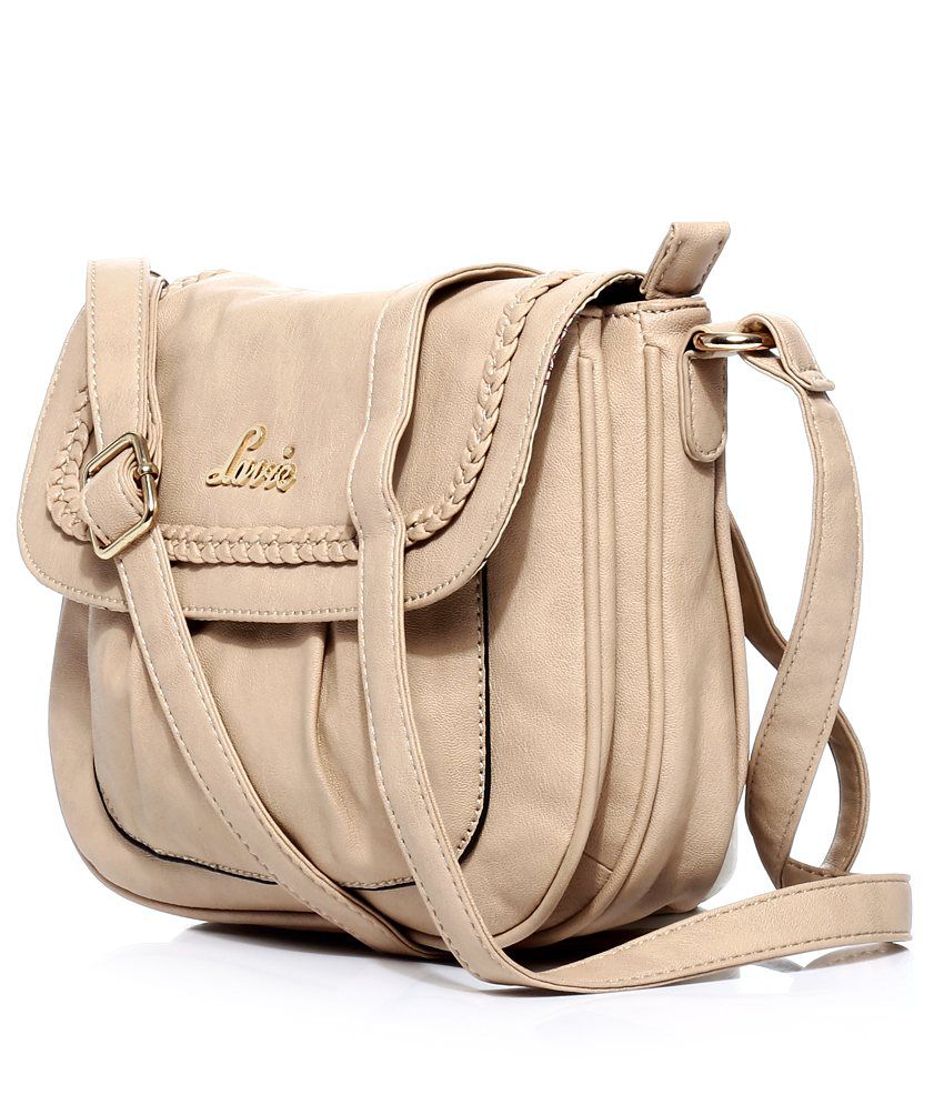 Lavie 8903606032555 Beige Sling Bags - Buy Lavie 8903606032555 Beige Sling Bags Online at Best ...