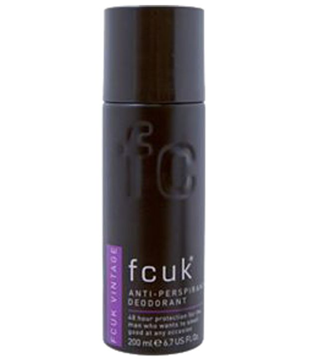 FCUK Vintage Body spray 200 ml.( Black Pack ): Buy FCUK Vintage Body ...