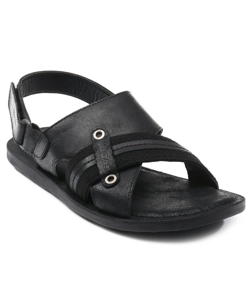 Gas Black Sandals(Tribe-001) Price in India- Buy Gas Black Sandals ...