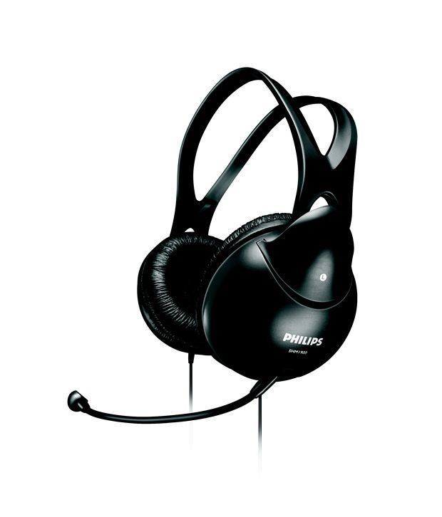 Philips Over Ear Wired With Mic Headphones/Earphones