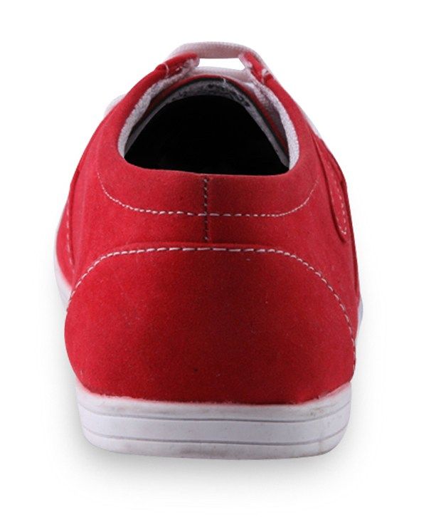 cheap red canvas shoes