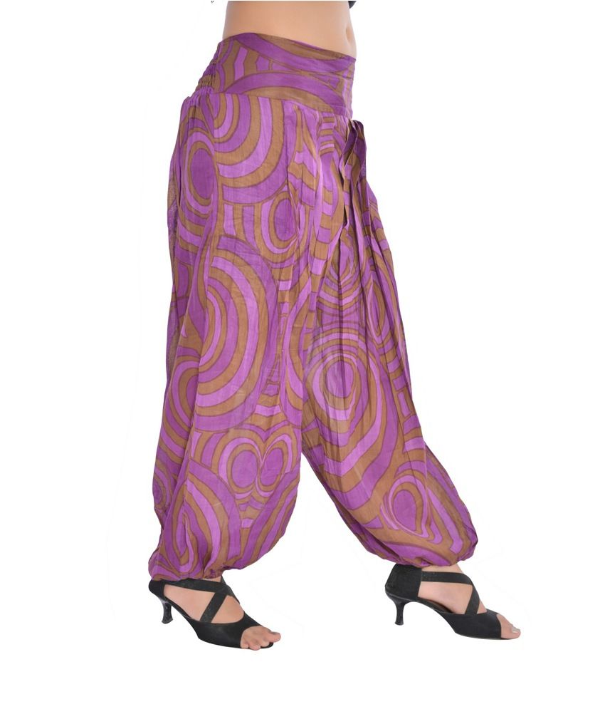 purple harem pants