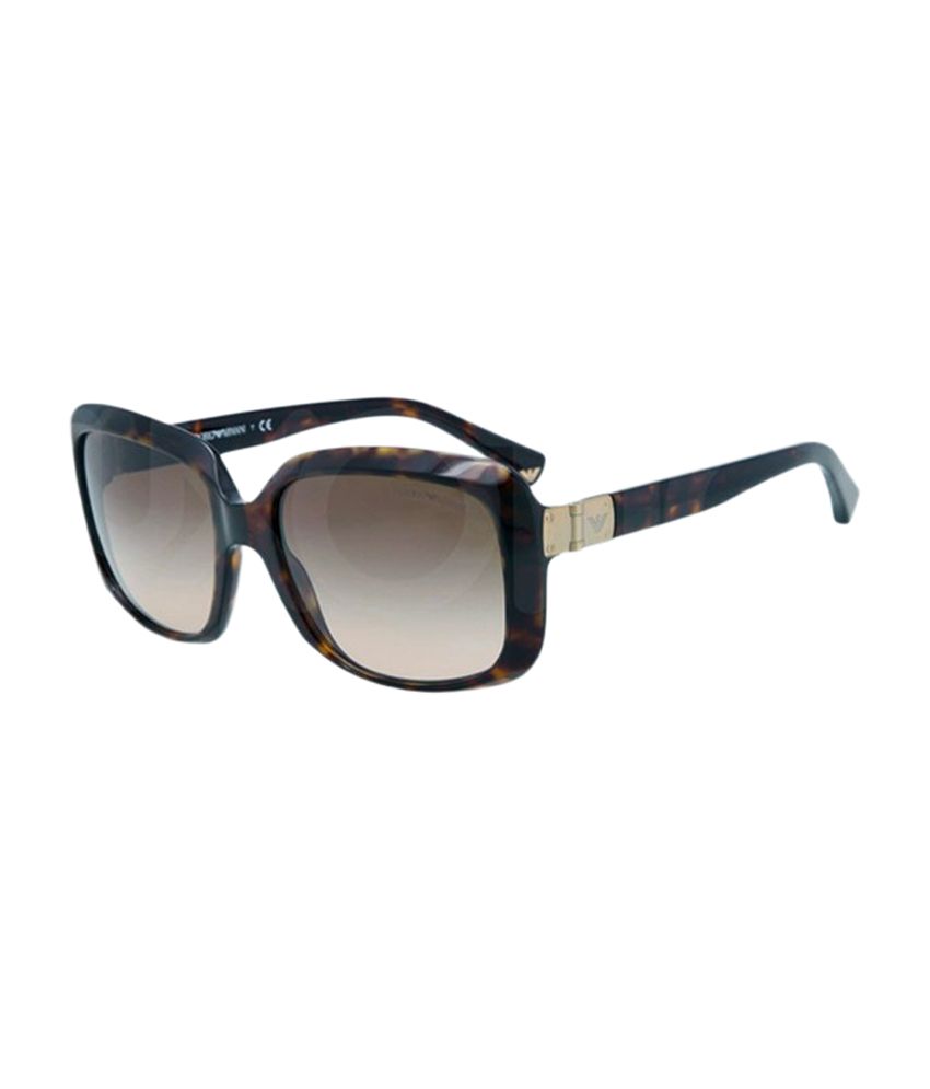 Emporio Armani Ea-4008-5026-13 Brown Large Women Oversized Sunglasses ...