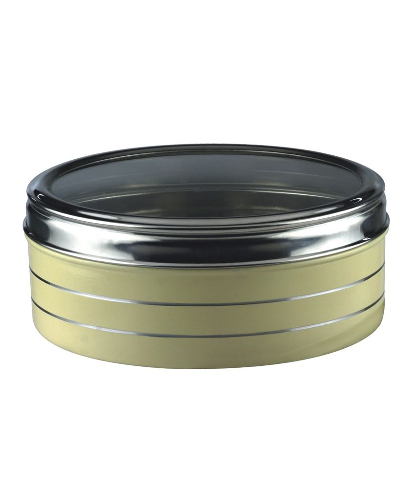 Stainless Steel Painted Candy Box Round Tin Cake Tin Storage 