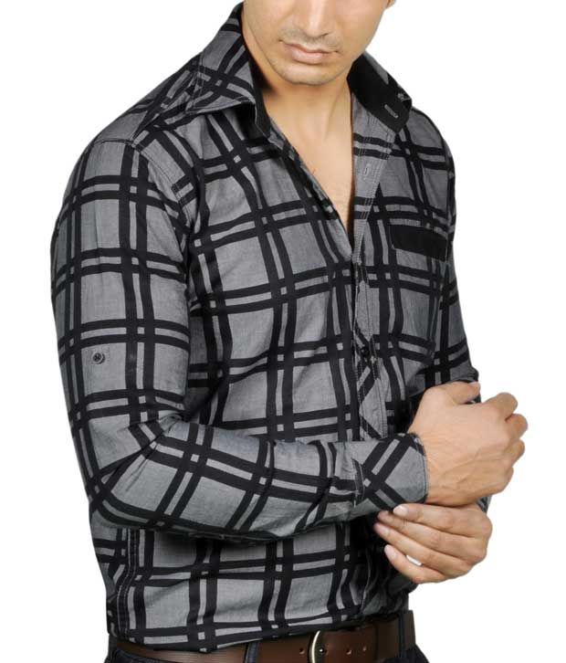 black check shirt matching pant