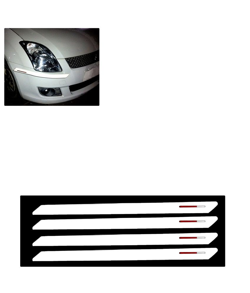 Premium Quality Car Bumper Protector For Hyundai i20 White Buy Premium Quality Car Bumper