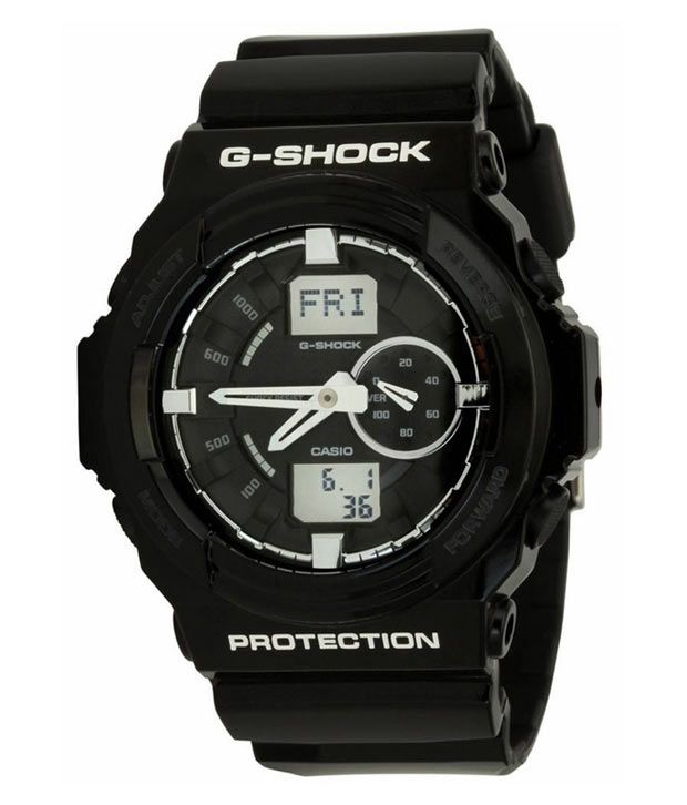 g shock silver black