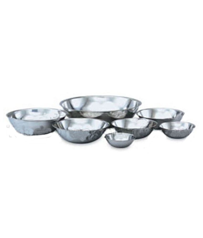 silver mixing bowl set