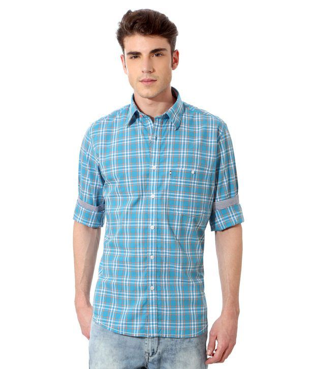 Van Heusen Blue Casuals Shirt - Buy Van Heusen Blue Casuals Shirt ...