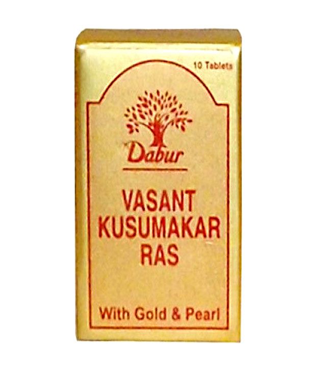 Dabur Vasant Kusumakar Ras With Gold And Pearl 100 Pills Pack Buy 