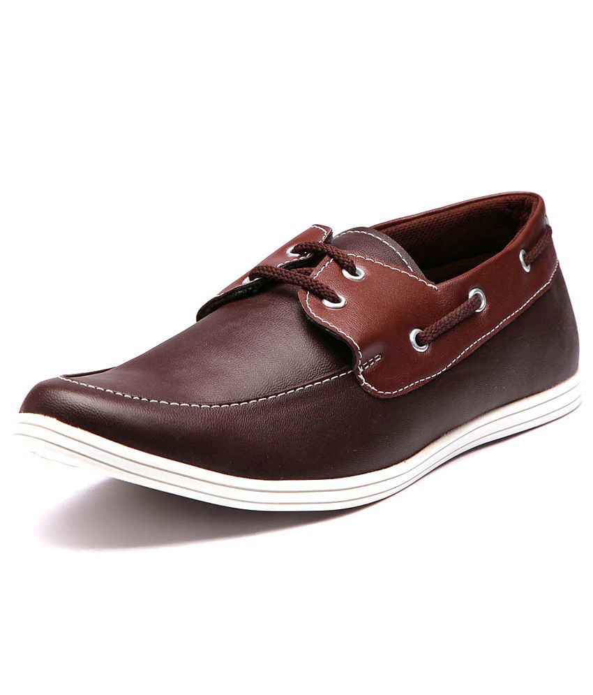 tough casual shoes in Brown colour 