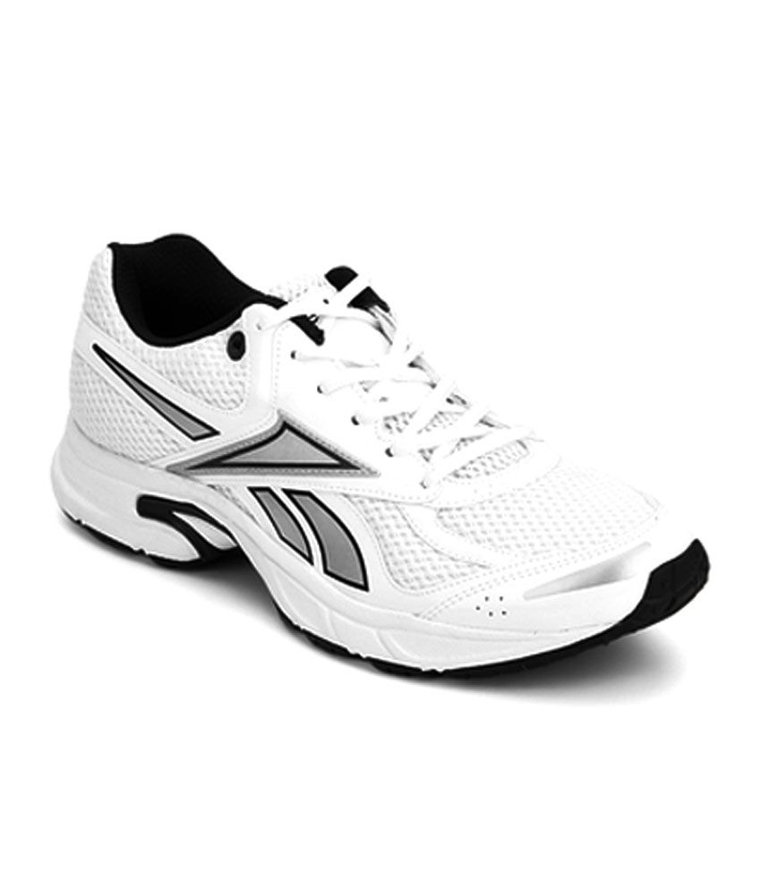 reebok sports white running shoes