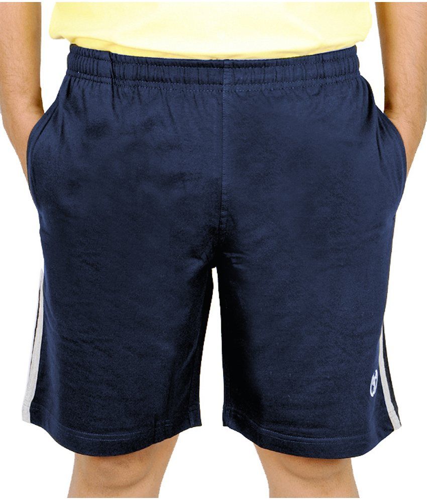 plain navy blue shorts