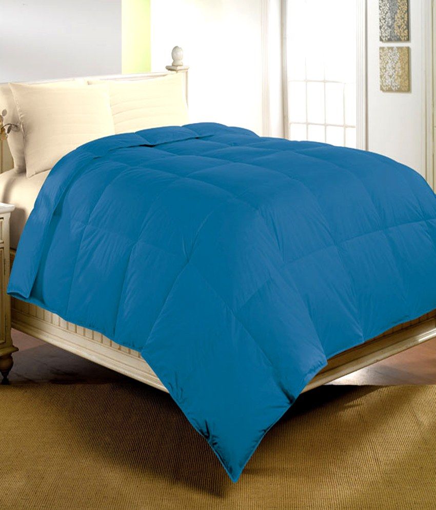 Bedbath&more Blue Plain Comforter Buy Bedbath&more Blue Plain