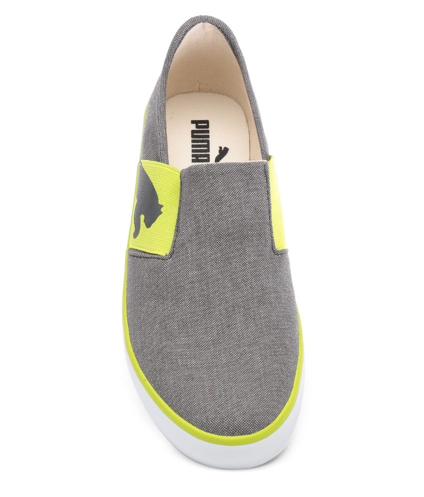 puma mens lazy slip on canvas sneakers