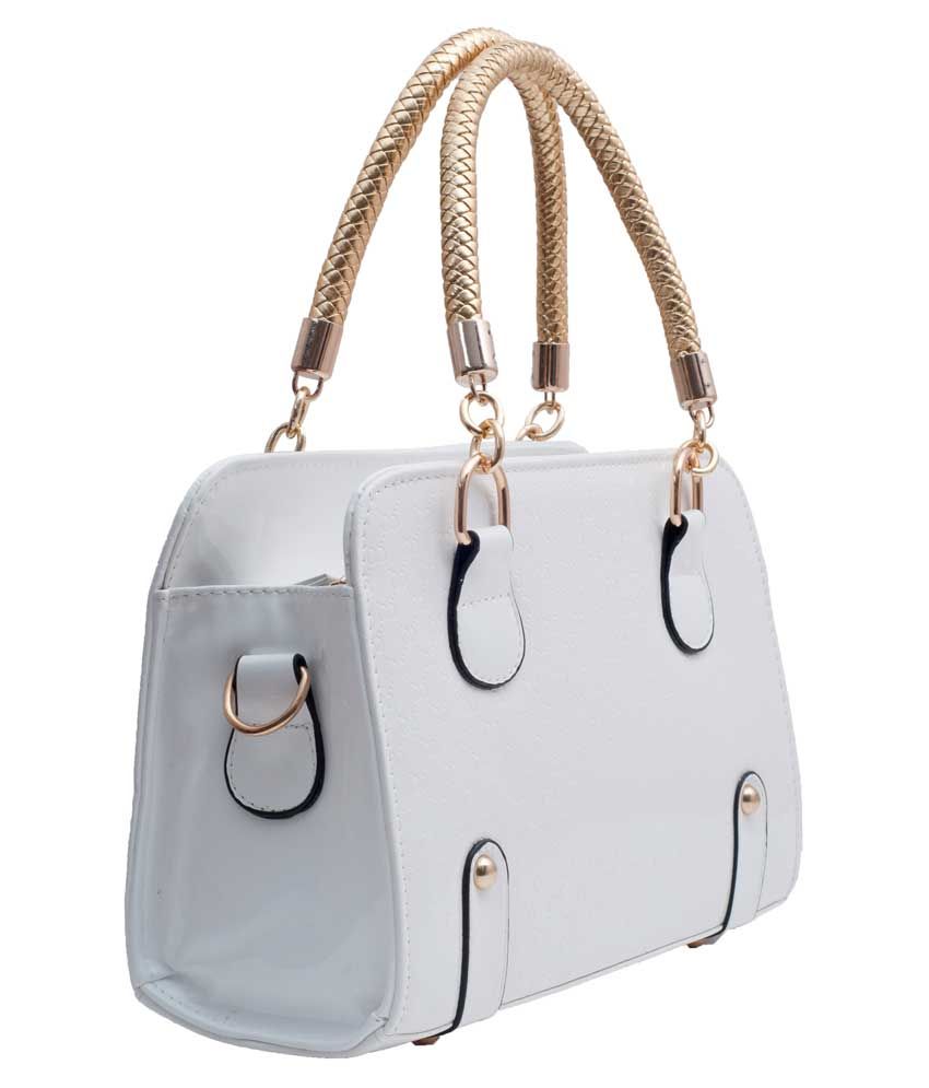 Download Hawai Glossy White Pu Leather Handbag - Buy Hawai Glossy ...