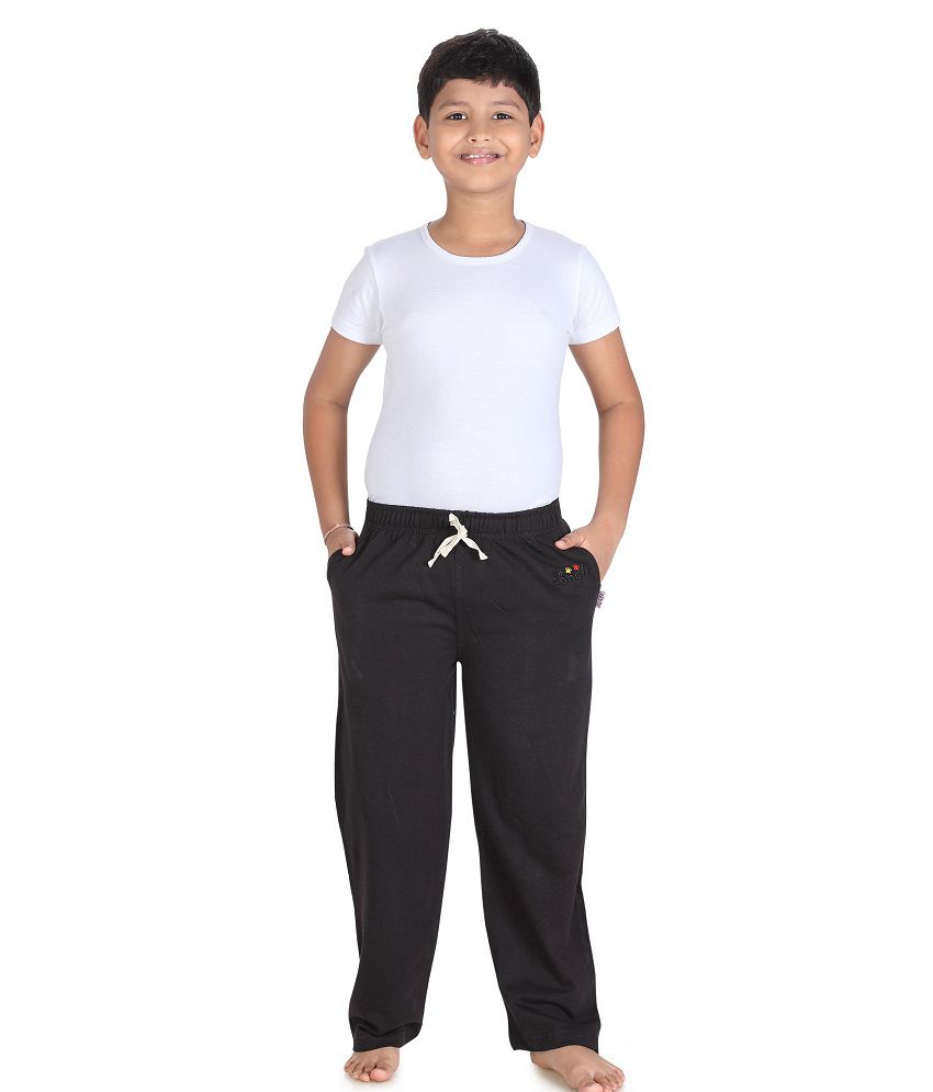     			DONGLI Black Trackpants For Boys
