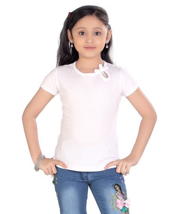     			Sini Mini Cute Girls 2 Pcs Combo Top Black And White