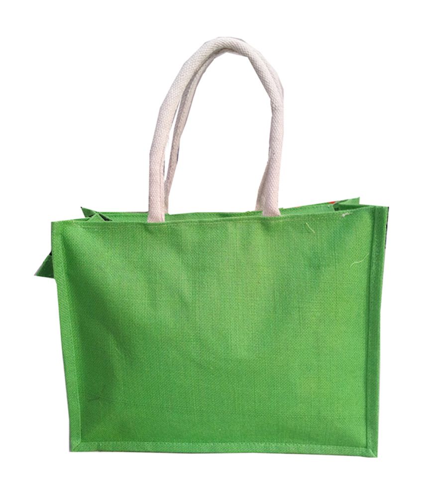 Buy Shanti Green Jute Tote Bag at Best Prices in India - Snapdeal