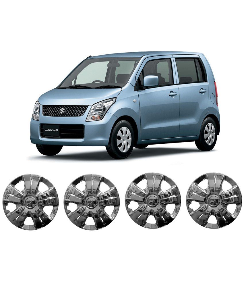 Shoppers Hub Chrome Plated Wheel Covers 13inch (5 Spikes 2nd