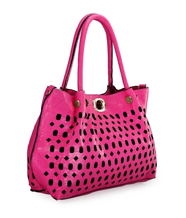 1 Bolzo Pink Pu V11272 Handbag - Buy 1 Bolzo Pink Pu V11272 Handbag ...